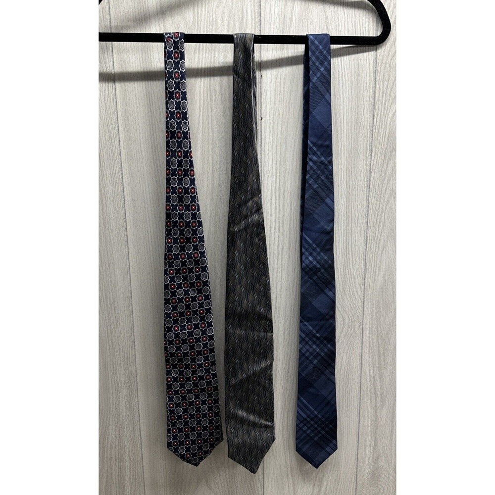 Neck Tie Custom Bundle (Set of 3)‎ Various Patterns, Materials & Lengths - Set D